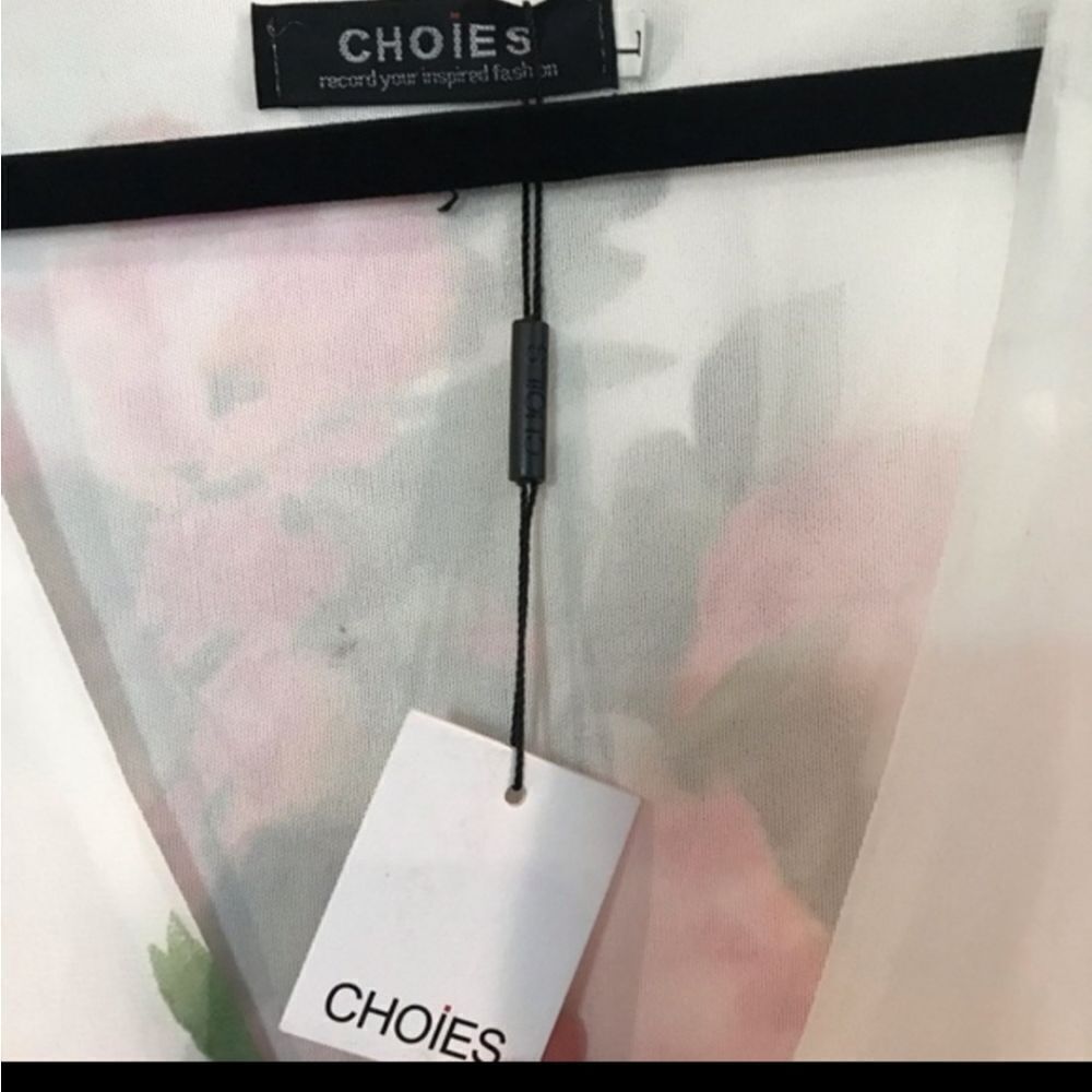 NWT Choies Floating silk Floral Romper size Large - Picture 4 of 6